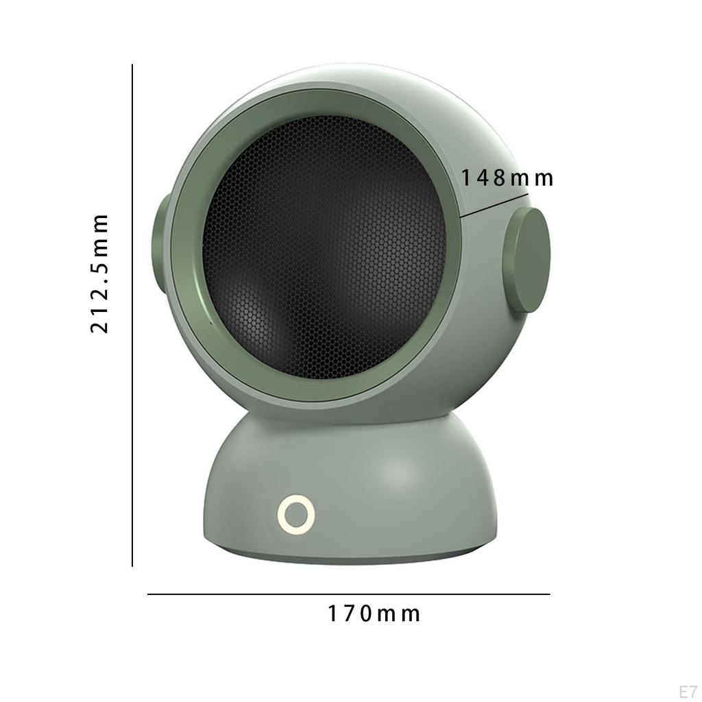 Kleiner elektrischer Raumheizer für den Innenbereich 1200W EU-Stecker für unter den Schreibtisch Robust Weiß