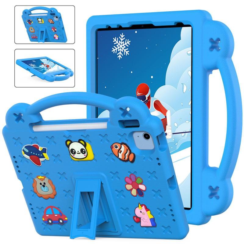 Tablet Case IPad 11 A16 Kids Shockproof Handle Stand Cute Cartoon Bear Design
