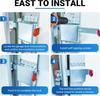 Xiaomi Heavy Duty Inside Deadlock, Galvanized Steel Garage Door Slide Lock for Most Garage Doors, Locking Sliding Latch for Manual Open