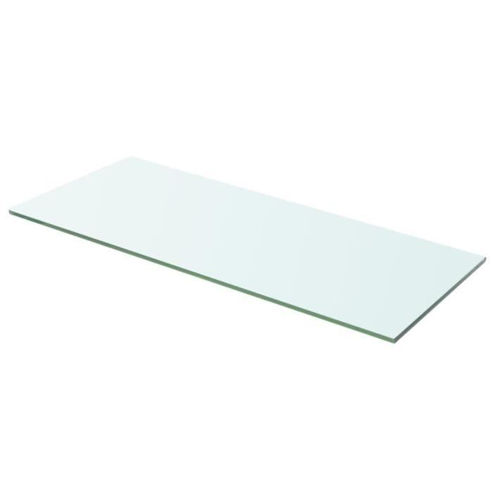 VidaXL Panneaux d'étagère 2 pcs Verre Transparent 60x20 cm