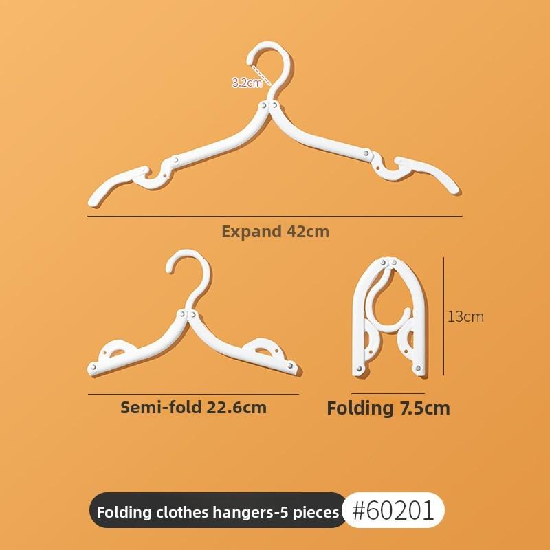 Portable Clothes Modern Hanger With Clips For Travel And Household Foldable Use