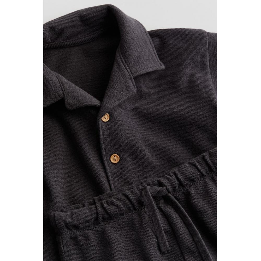 H M Cotton Jersey 2 Piece Set Charcoal