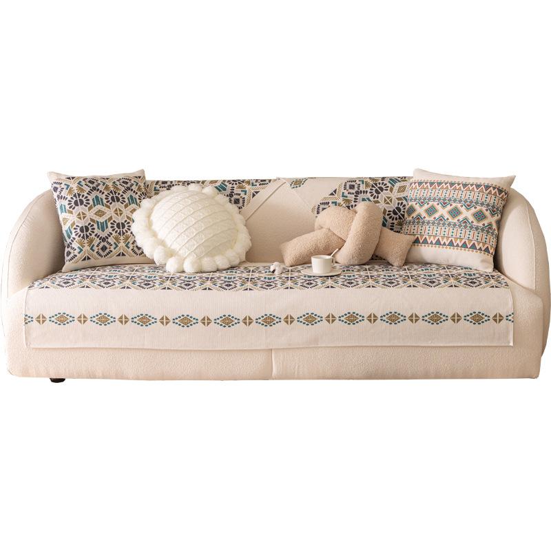 Cotton and Linen Nordic Light Luxury Sofa Cushion Sofa Towel Cover Cloth Cover Cover Leather Non-Slip Four Seasons Universal Cushion Simple