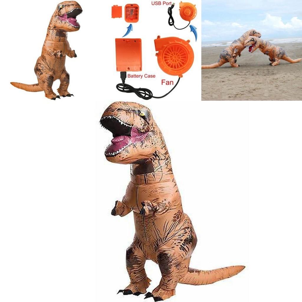 Eye-catching Adult T-rex Inflatable Dinosaur Costume Perfect For Halloween Celebrations