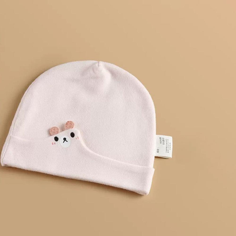 0-3 Months Baby Fetal Cap Print Infants Beanie Cap Windproof Newborn Hats  Autumn