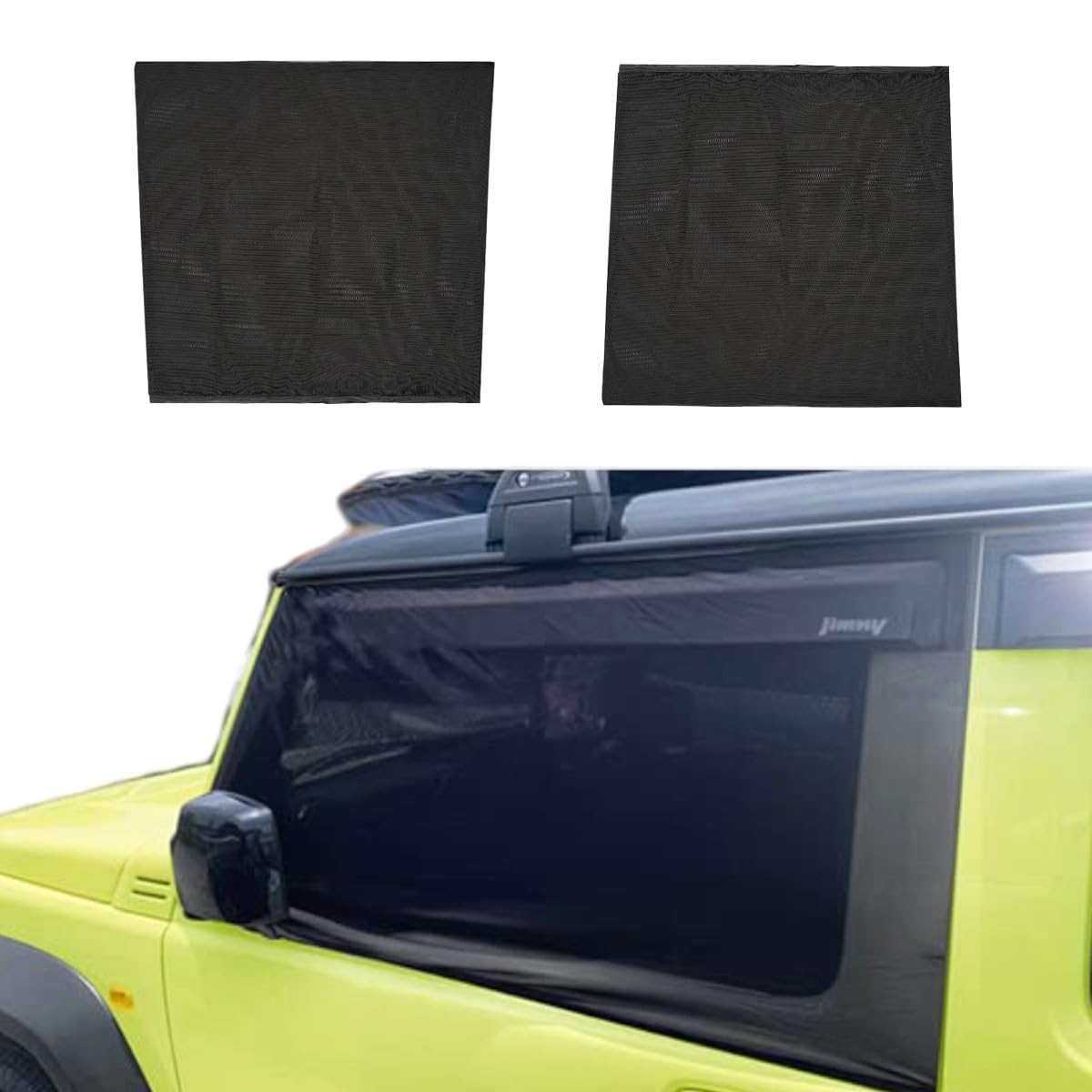 

HapiChil Автомобильная сетка от насекомых для Suzuki Jimny Jimny Sierra, Сетка на окно, Сетка, Занавеска, Аксессуары, 2 шт. чёрный