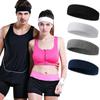 3PC Outdoor Sports Sweat Absorbent Headbands Stretchy Elastic Fabric Athletic Headbands for Men and Women Suitable for Running Yoga Gym