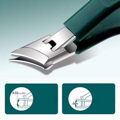Stainless Steel Grooming Kit - Home Pedicure Tools | Splash-Proof Manicure Tool, Toddler Nail Cutter, Heavy-Duty Ergonomic Splash-Proof Nail Clippers