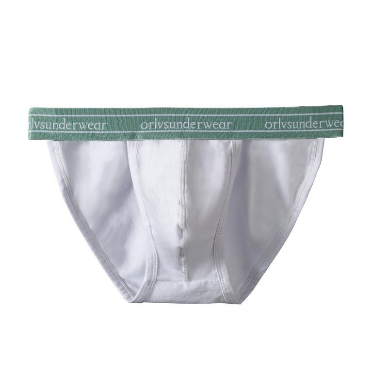 Platinum Macaron Men's U-Convex Low-Rise Cotton Briefs - Trendy and Comfortable Youth Underwear
