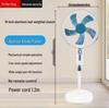 Zhi Mei Leiser Windkraft-Standventilator mit Fernbedienung, Schwenkkopf, Mechanischer Timer, Energiesparendes Design