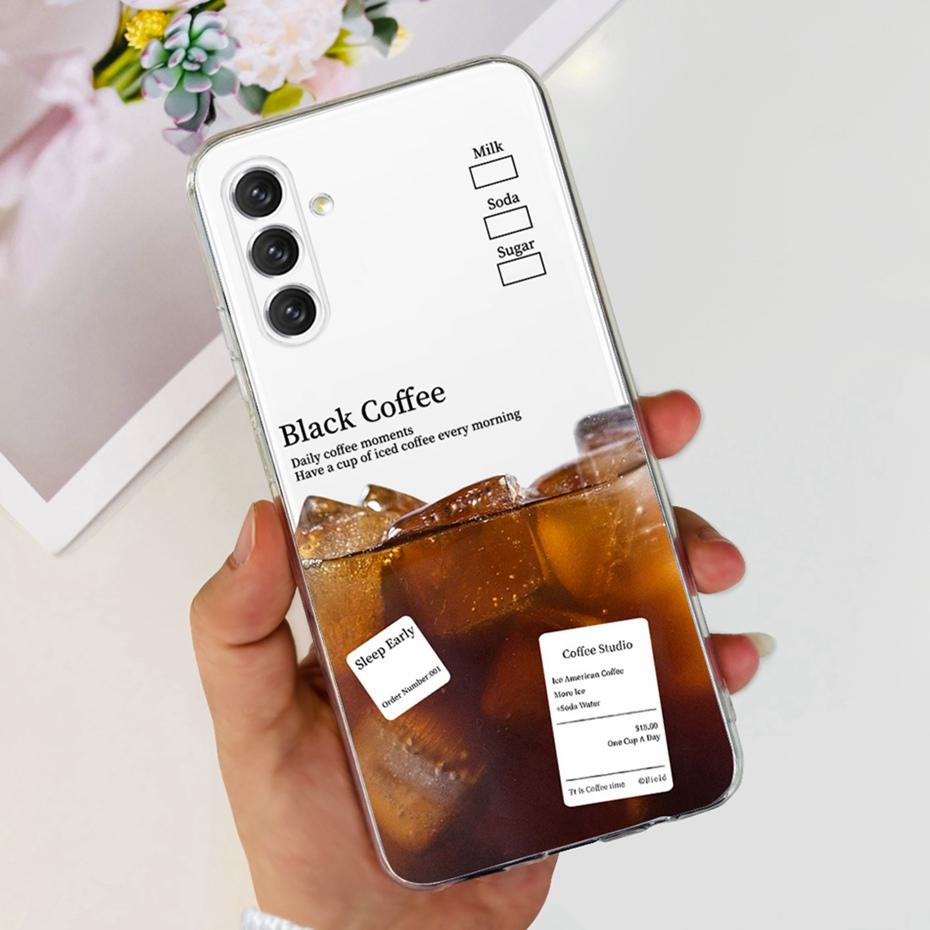 For Samsung Galaxy A14 Cute Flower Cat Pattern Phone Case For SamsungA14 A 14 4G 5G SM-A145F A146B Soft Silicone TPU Back Cover