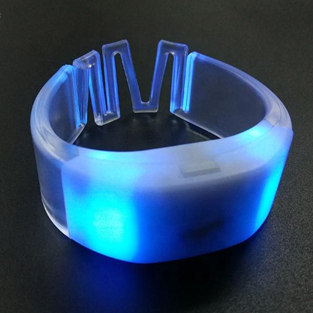 DMX Control Light up Wristband logo Print Event Party Glow Led Bracelet