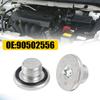 For Opel Compatible For M14 X 5 Thread Oil Drain Sump Silver Tone Alloy