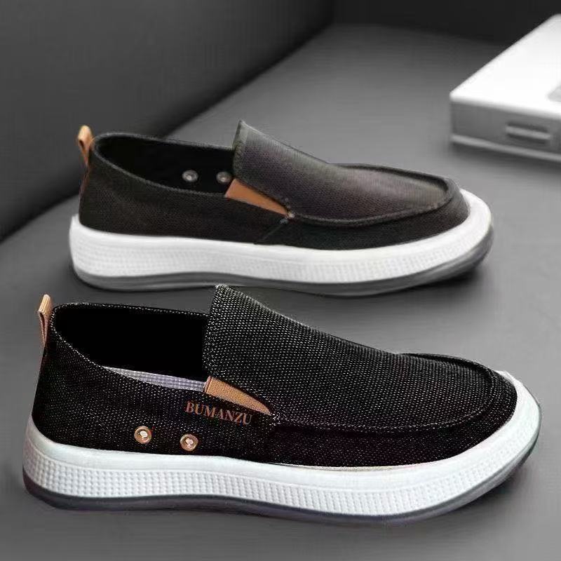 Shoes Men's Shoes Summer No Smelly Feet Canvas Shoes Soft Sole Cloth Shoes Sports Lazy People Pedal Work Board Shoes