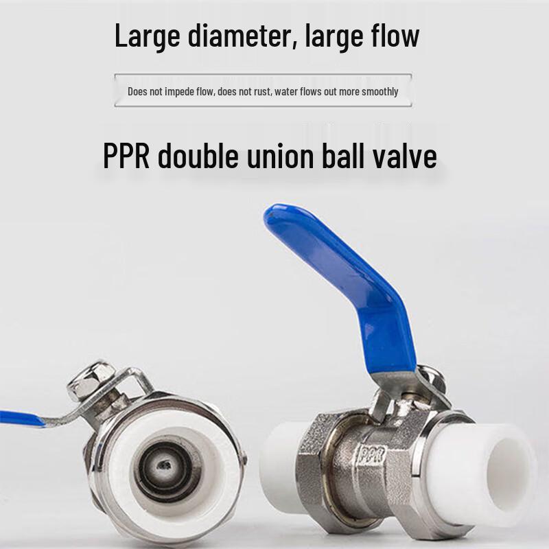 PPR Double Union Copper Ball Valve