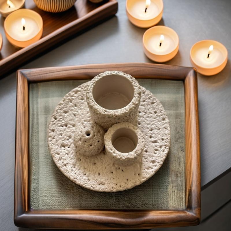 Modern Cement Incenses Stick Tray Burners Holder Stand For Yogas Relaxation And Creating Space Spiritual Practice