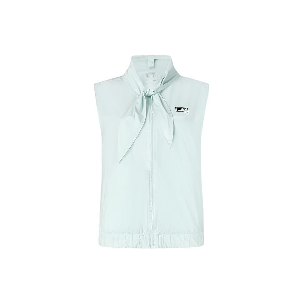 FILA Golf Series Solid Color Golf Woven Vest Women Vests Light-Green A11W415701F-LG XXL