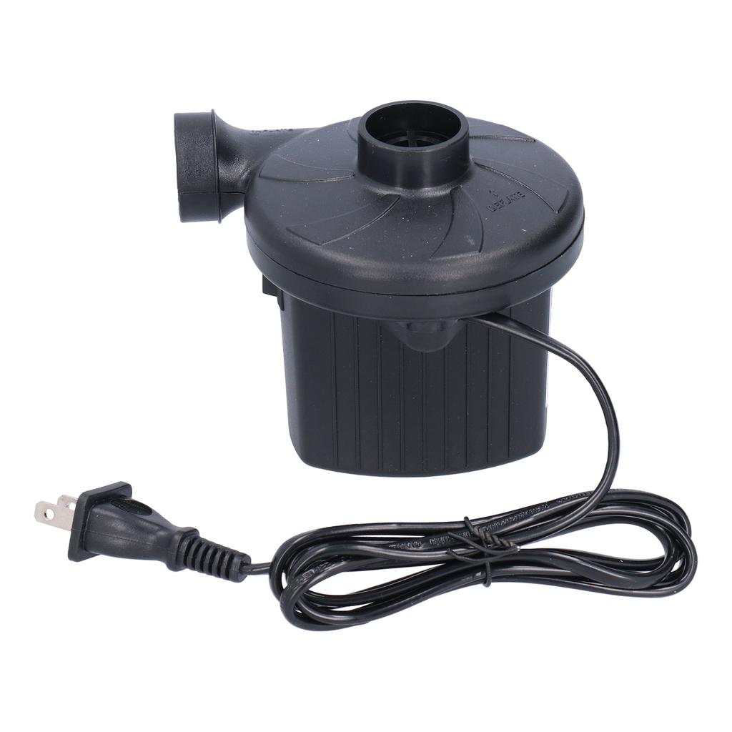Electric Air Pump ABS Air Inflator Pump with 3 Nozzles Portable and High Effiency for Swimming Ring Air Bed