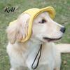 Versatile Dog Costume Corduroy Baseball Cap, Cat Summer Beach Visor Hat with Ear Easy to Wear Cap Holes, Adjustable Puppy Sunbonnet