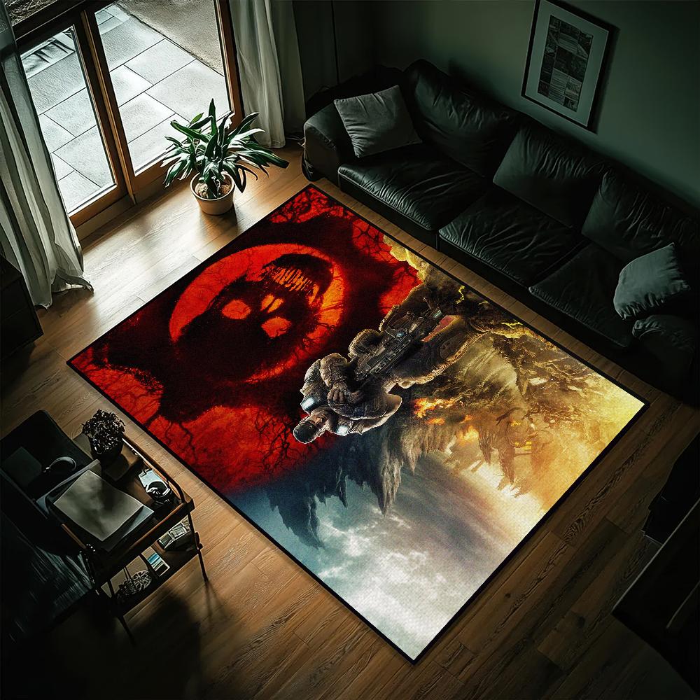 

Game G-Gears WarS small carpet Bedside Kitchen Bath Living Home House Bedroom Floor Mat Doormat Large Carpet Rug Decoration SJR40x60CM