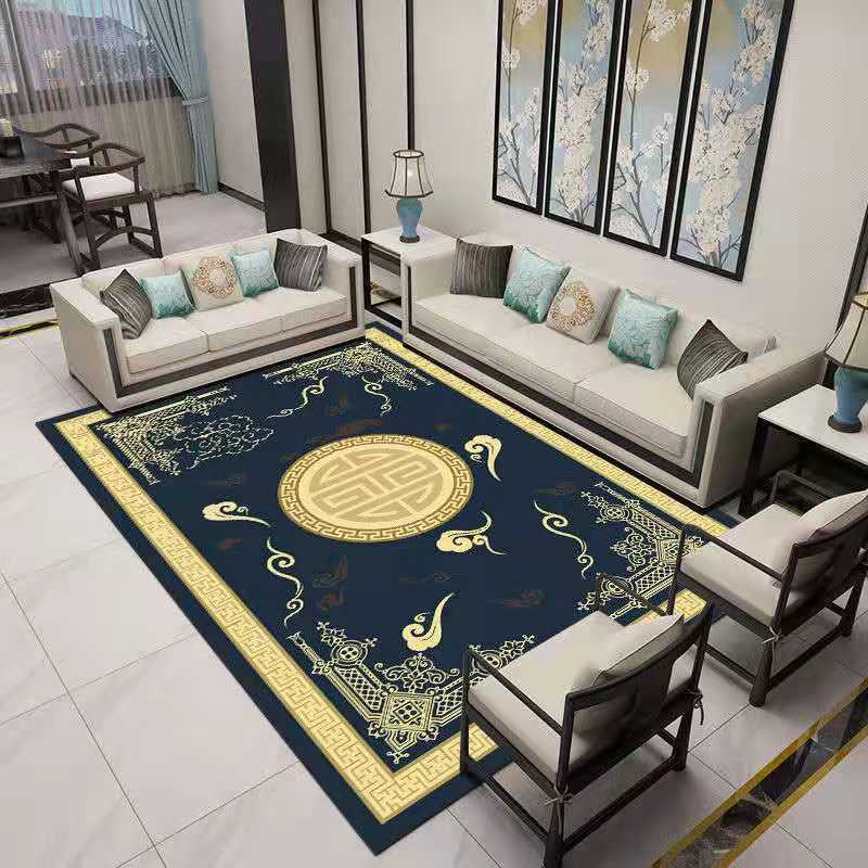 Prabangūs dideli svetainės kilimėliai kinų stiliaus kavos staliukai kilimai miegamojo dekorui Neslystantys plaunami grindų kilimėliai įėjimo kilimėlis