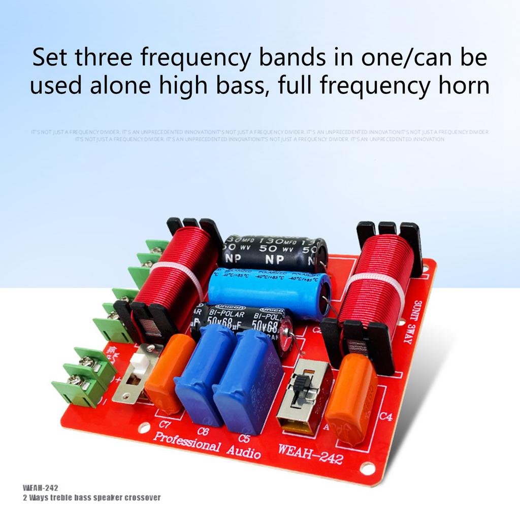 1PC 400W 2 Weg Audio Lautsprecher Frequenz Teiler Hochtöner Bass Crossover Filter Lautsprecher Verstärker Hause Sound Theater