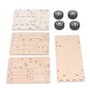 Excavator Building Toy Beech Wood Hydraulic Mechanical Model Set Kit for Teaching DIY