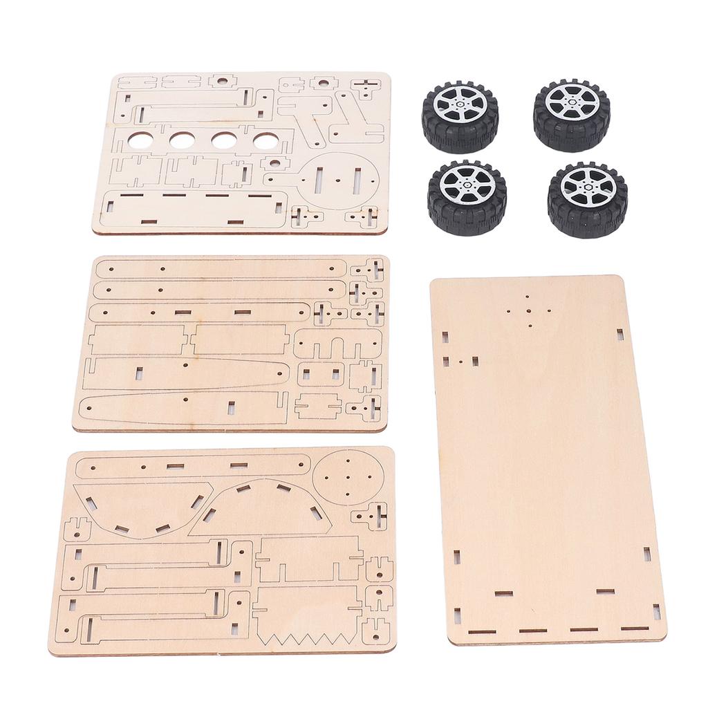 Excavator Building Toy Beech Wood Hydraulic Mechanical Model Set Kit for Teaching DIY