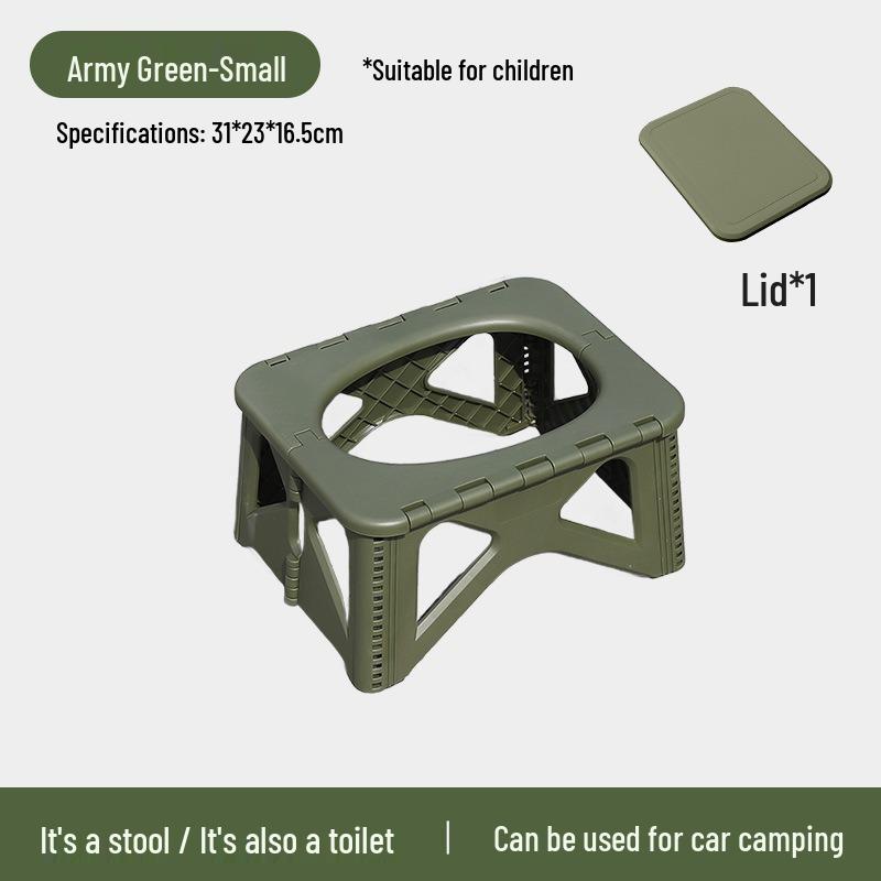 Portable Foldable Outdoor Toilet: Odor-proof Adult Camping Emergency Women s Mobile Toilet Stool