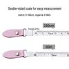 Portable Leather Round Mini Tape Measure - Soft Macaron Color Ruler for Clothing, Bust, and Waist Measurements