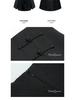 2023 Spring/Summer Black Chinese Style A-line Slimming High Waist Midi Skirt for Women