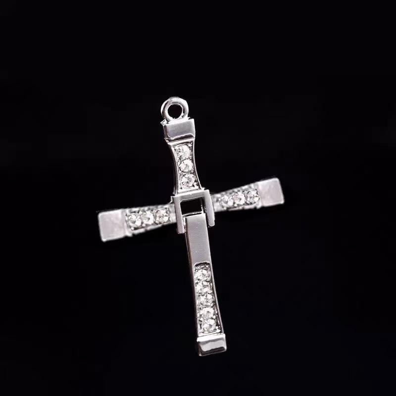 Abalorios de Cruz de Aleación y Accesorios para Llaveros para Joyería DIY