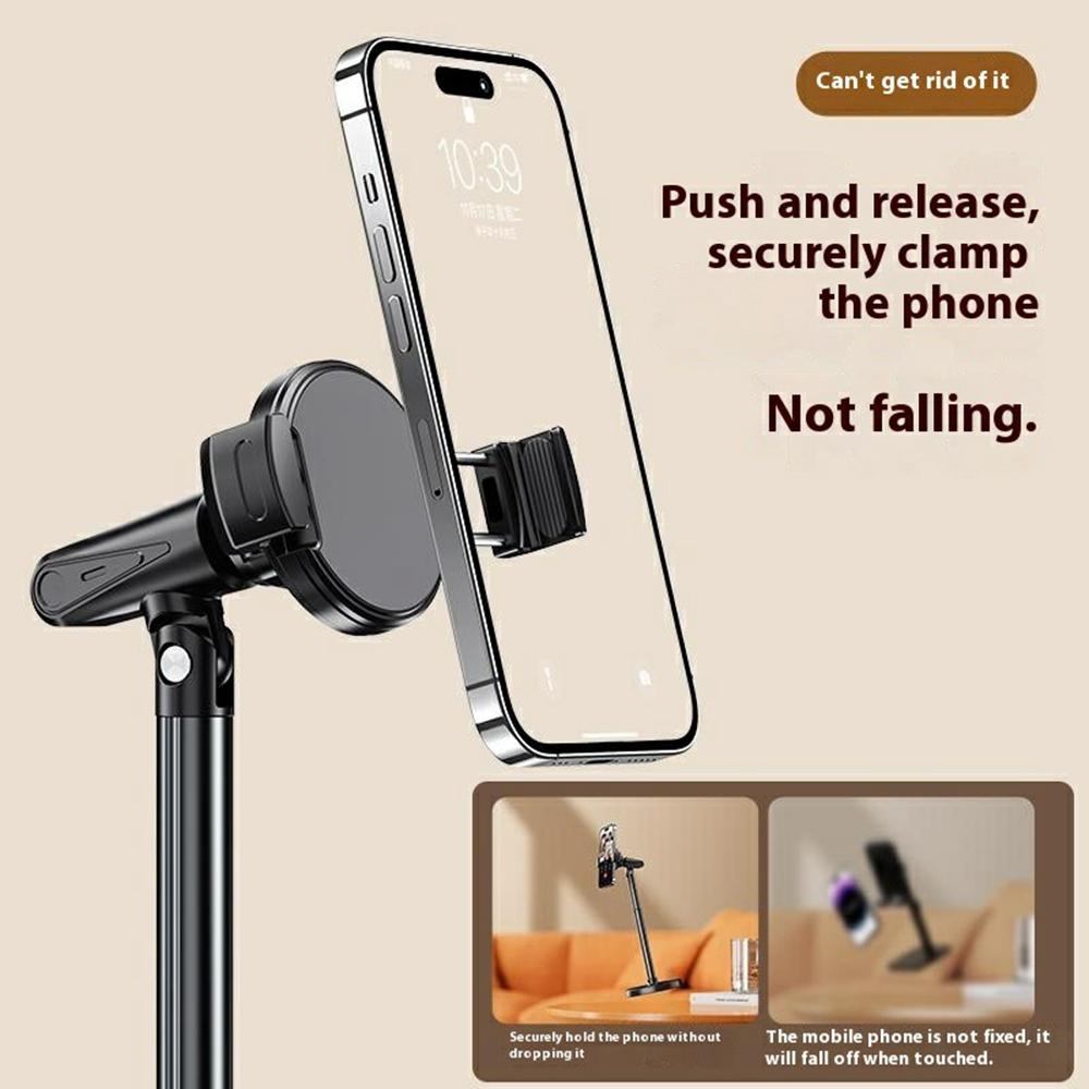 T16 Rotating Extendable Desktop Phone Holder Livestream Vlog Recording Adjustable Stand