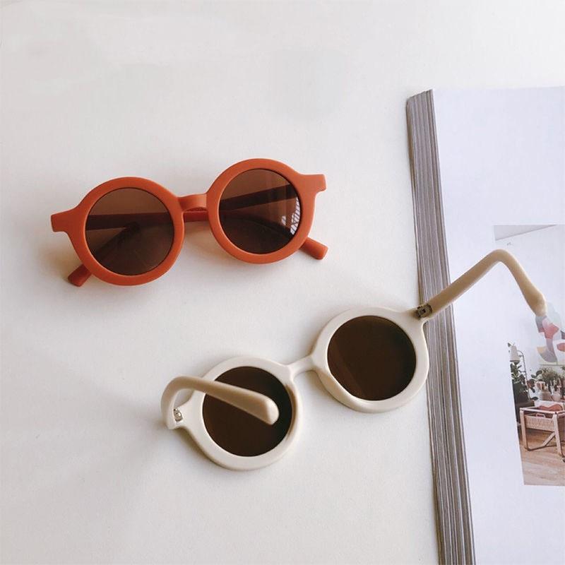 New Cute Kids Sunglasses Parent Child Frosted Glasses UV400 Protection Trendy Baby Shades 1-8 Years