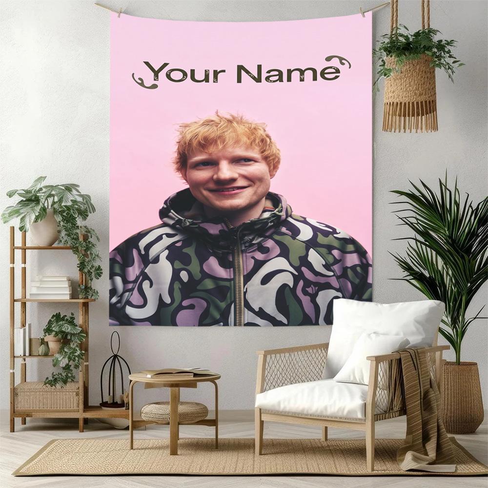 Sheeran Custom Wall Tapestry Cozy Personalized Tapestry Vibrant Fade-Resistant Print Ideal for Home Decor Four Seasons Decor