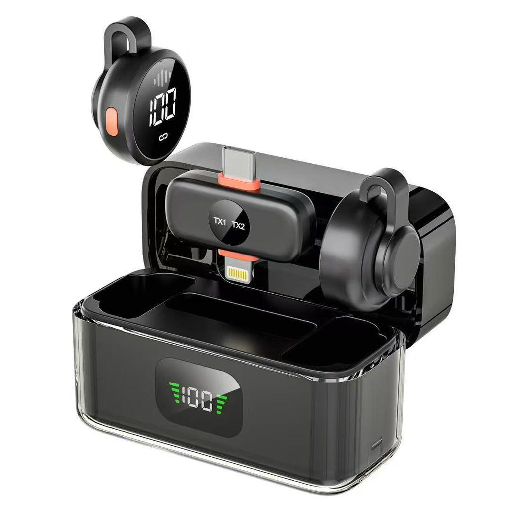 New S30 Wireless Lavalier Microphone for Android & Apple - Dual Use for Recording & Live Broadcasts