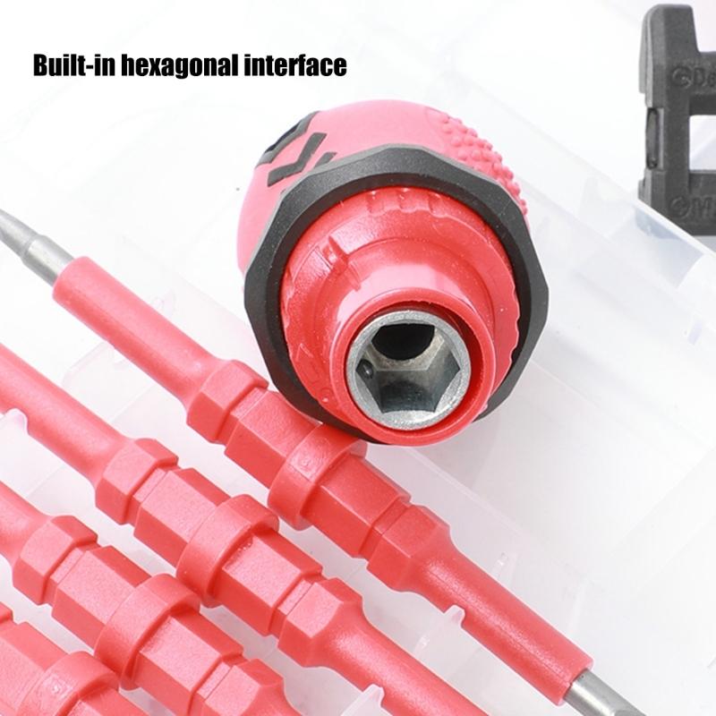 Professional 18 in 1 Insulated Screwdriver Kit With Interchangeable Magnetic Head with Nonslip Handle For Electrical