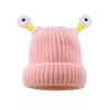 Winter Light-up Antenna Baby Knitted Hat, Cute Cartoon Knitted Cap, Windproof Baby Hat For Children And Infants