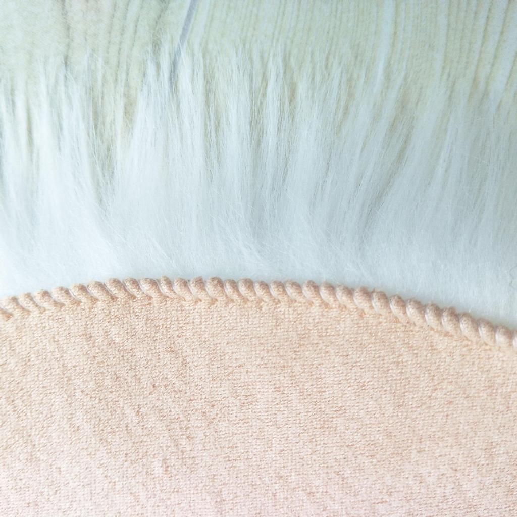 Washable Plush Faux Wool Rug for Living Room and Bedroom