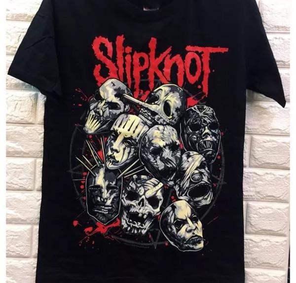 Vintage 90s Slipknot Band Short Sleeve Black Size S4XL Unisex Shirt AC290