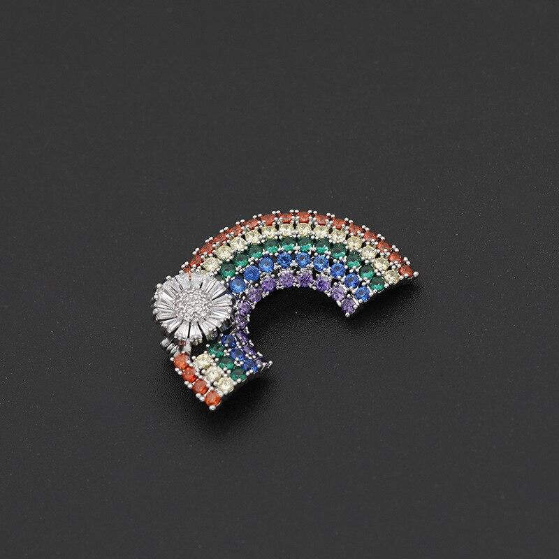 Blucome Søte Anime Regnbue Brosjer for Kvinner Menn Draktslag Hijiab Pins