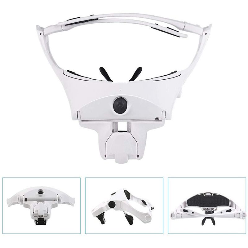 A34R LED Illuminated Headband Glasses Head-Mounted Magnifier Interchangeable Glasses Frames/Headbands