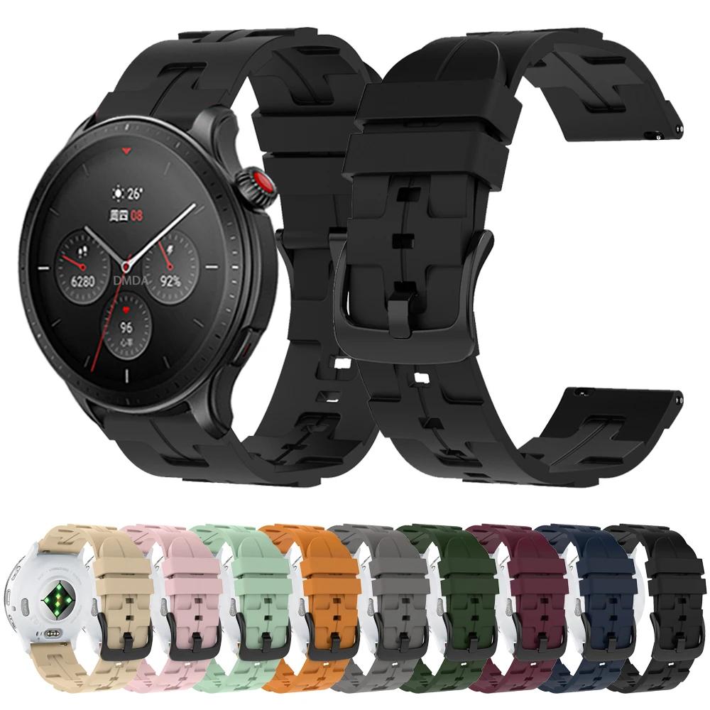 20mm 22mm Sports Silicone Strap For Huami AMAZFIT BALANCE/CHEETAH Band Amazfit BIP5 GTR 4 3 Pro 47mm GTS 4 3 Bracelet Wristbands
