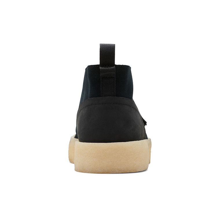 Clarks Scarpe Casual in Pelle Scamosciata Comode con Suola Spessa Sneakers da Uomo Nere 261678687