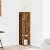 Vidaxl Corner Cabinet, Old Wood, 33X33X132 Cm, Chipboard