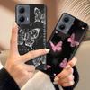 Silicone Casing For Motorola Edge 2024 Case Lovely Cartoon Soft TPU Black Cover For Moto Edge 2024 6.6" Shockproof Fundas Capa