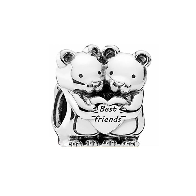 Animal Series Charms Fox Owl Sea Turtle Rabbit Raccoon Highland Cow Beads Fit Bracelets Beads DIY Jewelry Gift