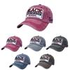 JYL TS DIY Cross Border Washed Cap TWINS Embroidery Outdoor Sunshade Hat