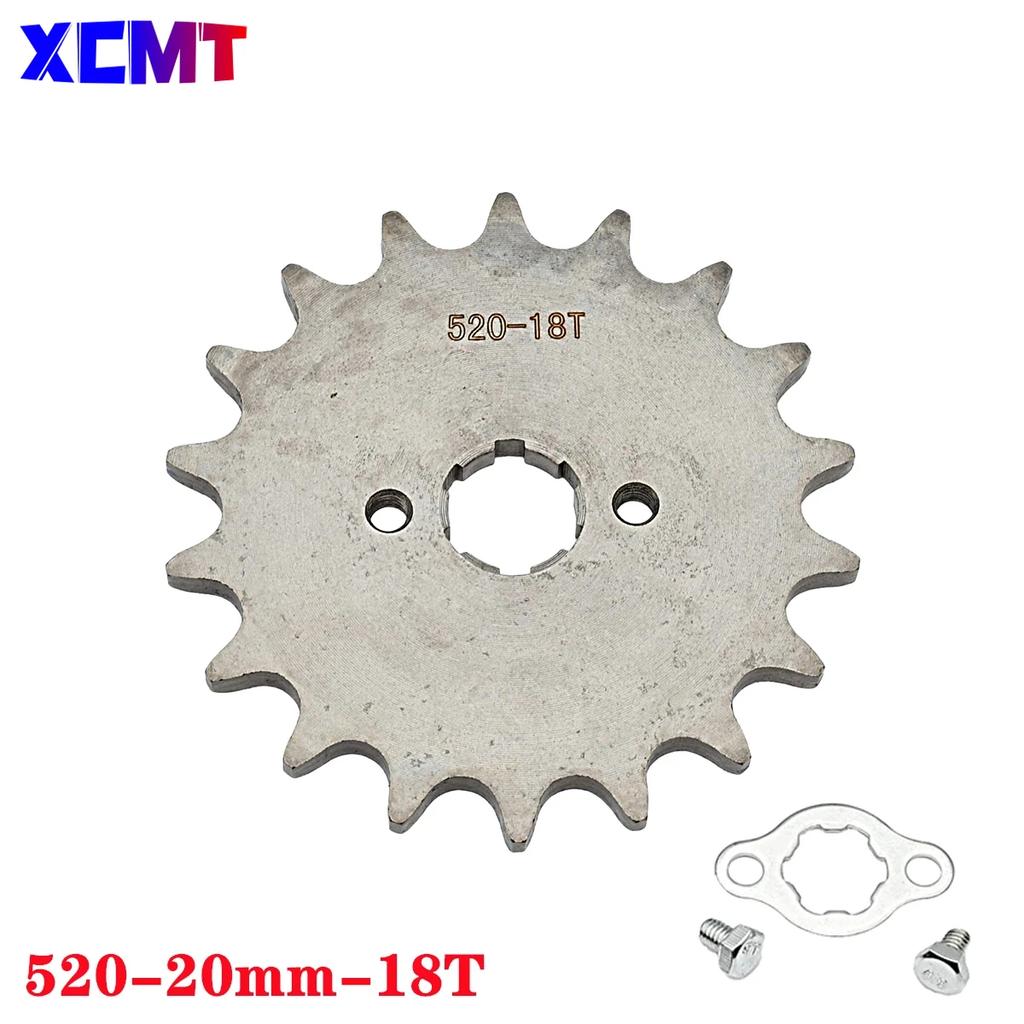 520 10t 11T 12T 13T 14T 15T 16T 17T 18T 19T 20T Zahn 20mm Innendurchmesser Frontmotor Ritzel passend für Pit Bike ATV Motorradteil