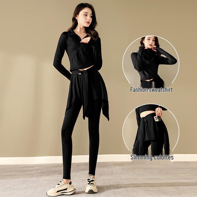 High-Quality Women's Two-in-One Yoga Skirt-Pants for Fitness and Running